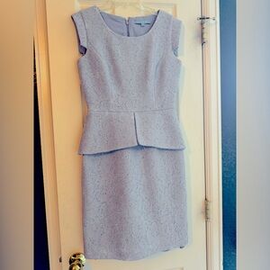 Antonio Melani pastel purple work/office peplum waist dress